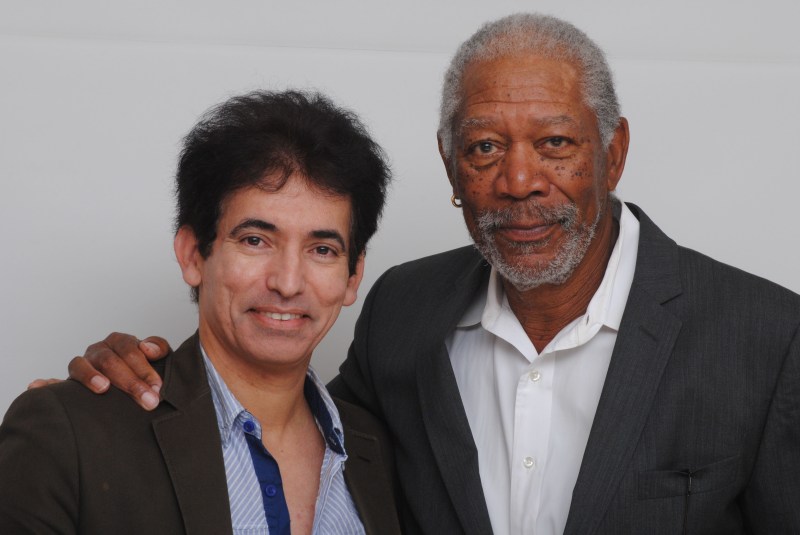 Husam Sam Asi with Morgan Freeman
