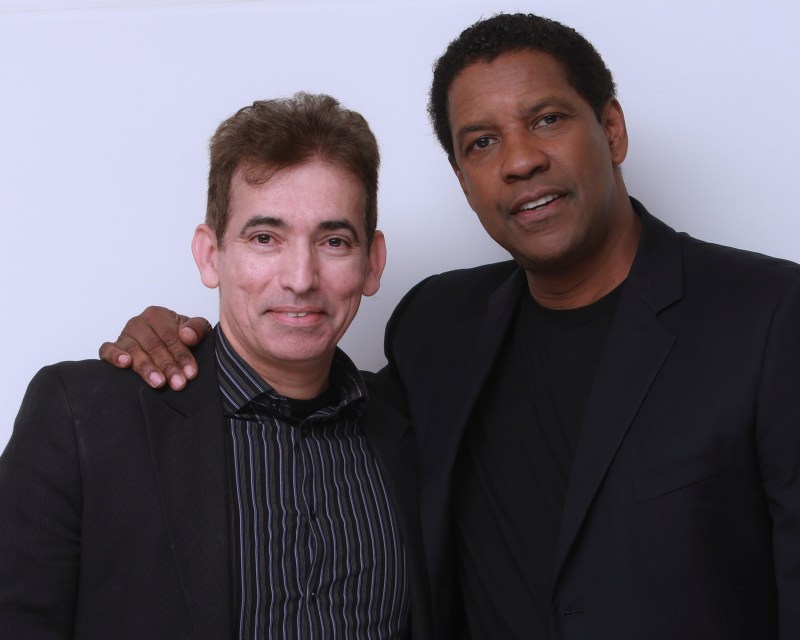 Husam Sam Asi with Denzel Washington